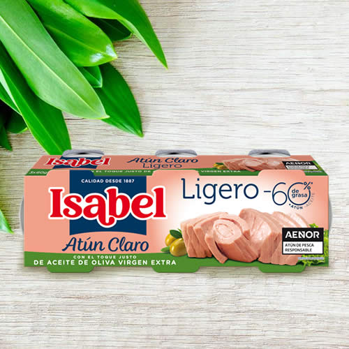 At&uacute;n claro ligero en aceite de oliva Isabel en Disfrutabox Yabadabadu junio 2025