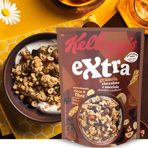 Extra chocolate y avellanas Kellogg's en DisfrutaBox Campamento de Verano