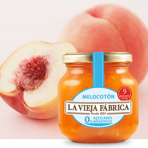 Mermelada de melocoton La Vieja F&aacute;brica en DisfrutaBox Un rayo de sol