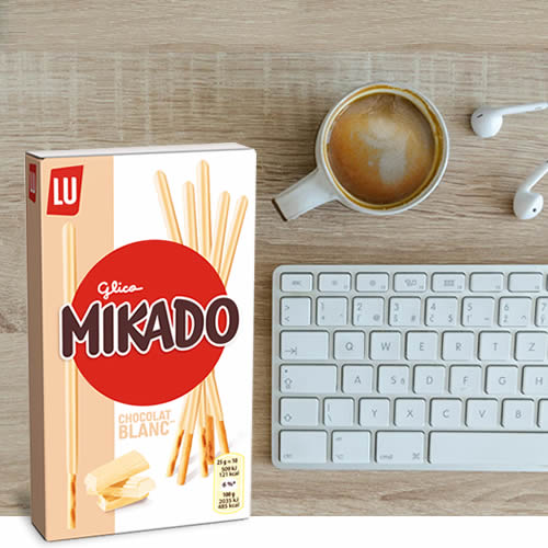 Mikado Chocolate Blanco en DisfrutaBox Universo Diverso