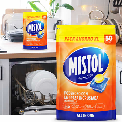 Mistol Tabletas All In One en DisfrutaBox Un lugar llamado Hogar